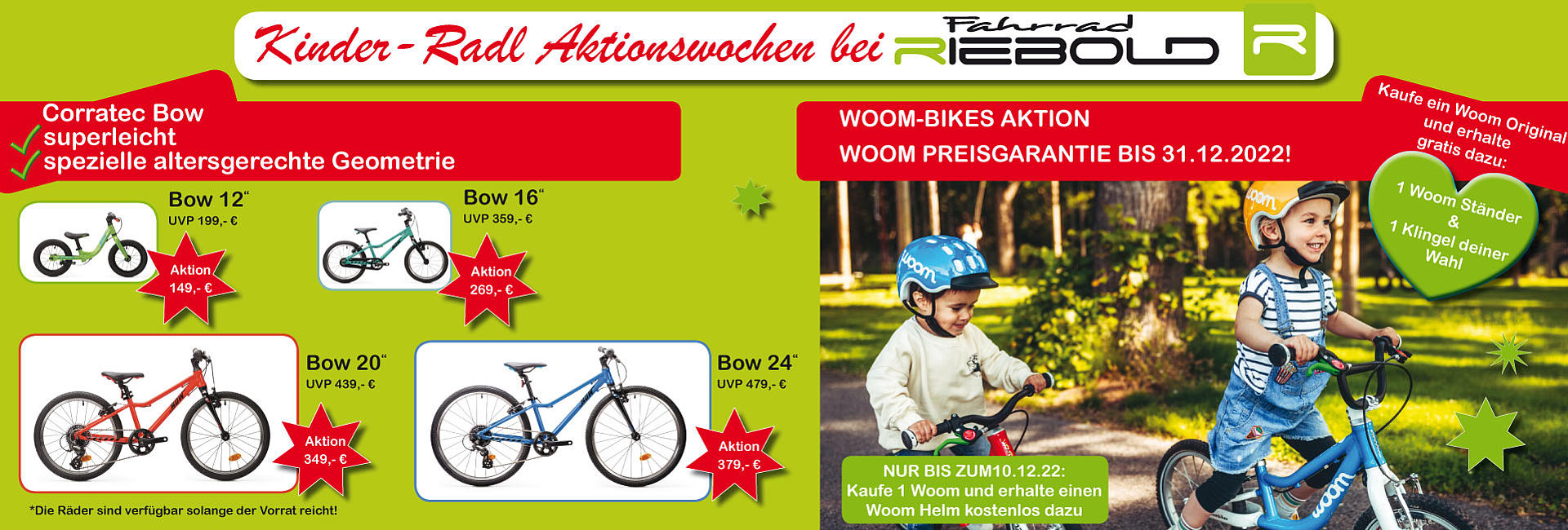 Fahrrad Riebold München - Aktionswochen Kinderräder