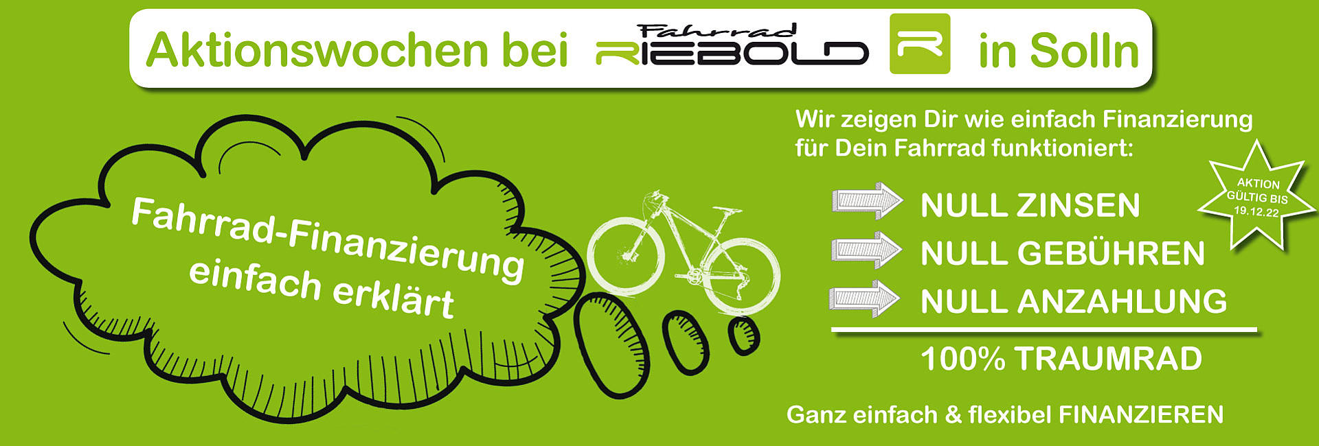 Fahrrad Riebold München - Aktionswochen Finanzierung